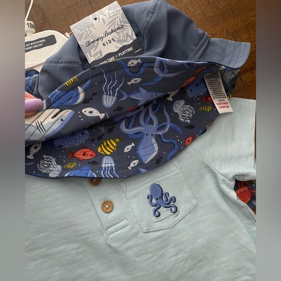 •NWT•Tommy Bahama Pool Time to Play Time Quick Dry Sea Life Theme 3 Piece Set - Picture 3 of 8
